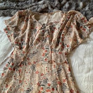 Flowy floral dress